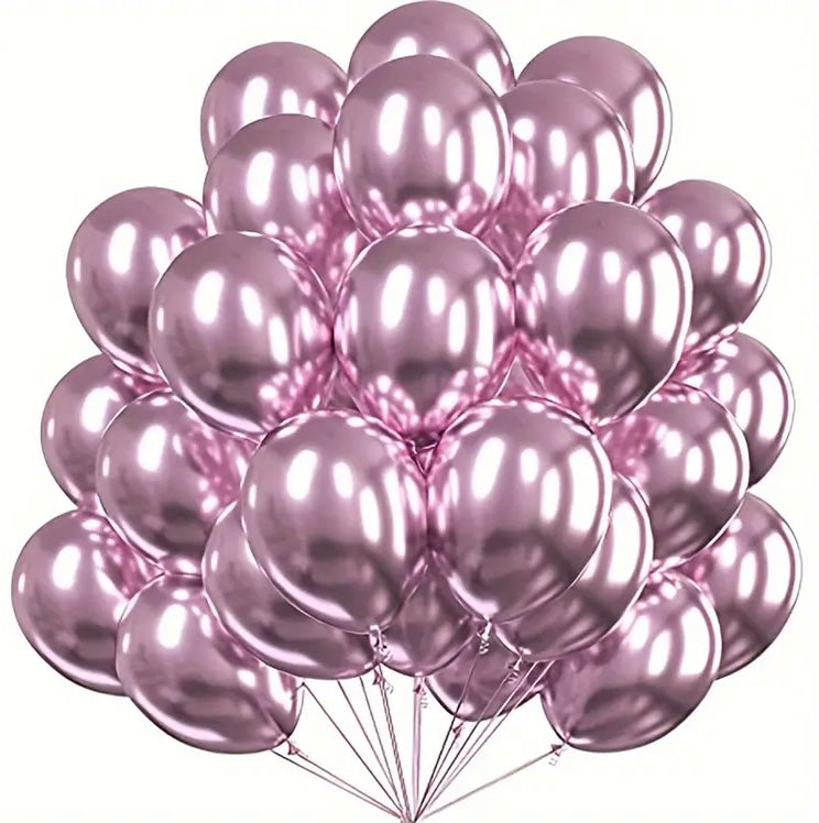 BALLONS ROSE/VIOLET NACRE