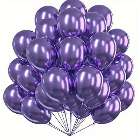 BALLONS VIOLET/NACRE