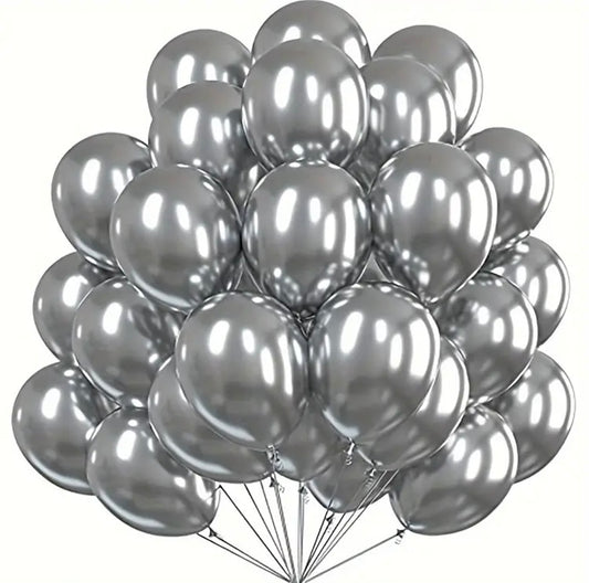 BALLONS ARGENT NACRE